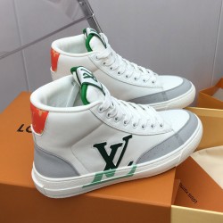 Luxury Fashion Flat High Top LV CHARLIE Couple Sneakers GD5027-1